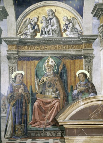 Saints Zenobius, Stephen and Lawrence (detail) by Domenico Ghirlandaio